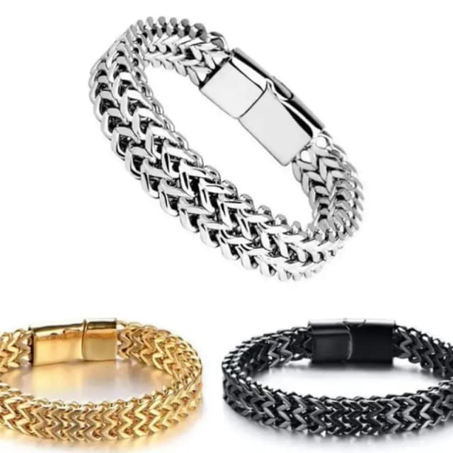 Unisex Stainless Steel Hand Chain Bracelet