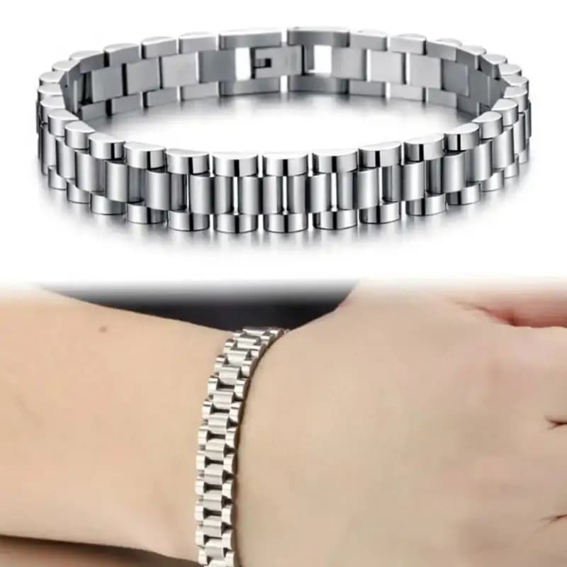 High-Quality Stainless Steel Bracelet for Men  Classic Link Design