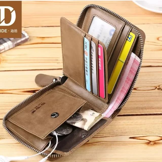 DIDE Leather Wallet for Men | Soft Touch, Durable, Multi-Function